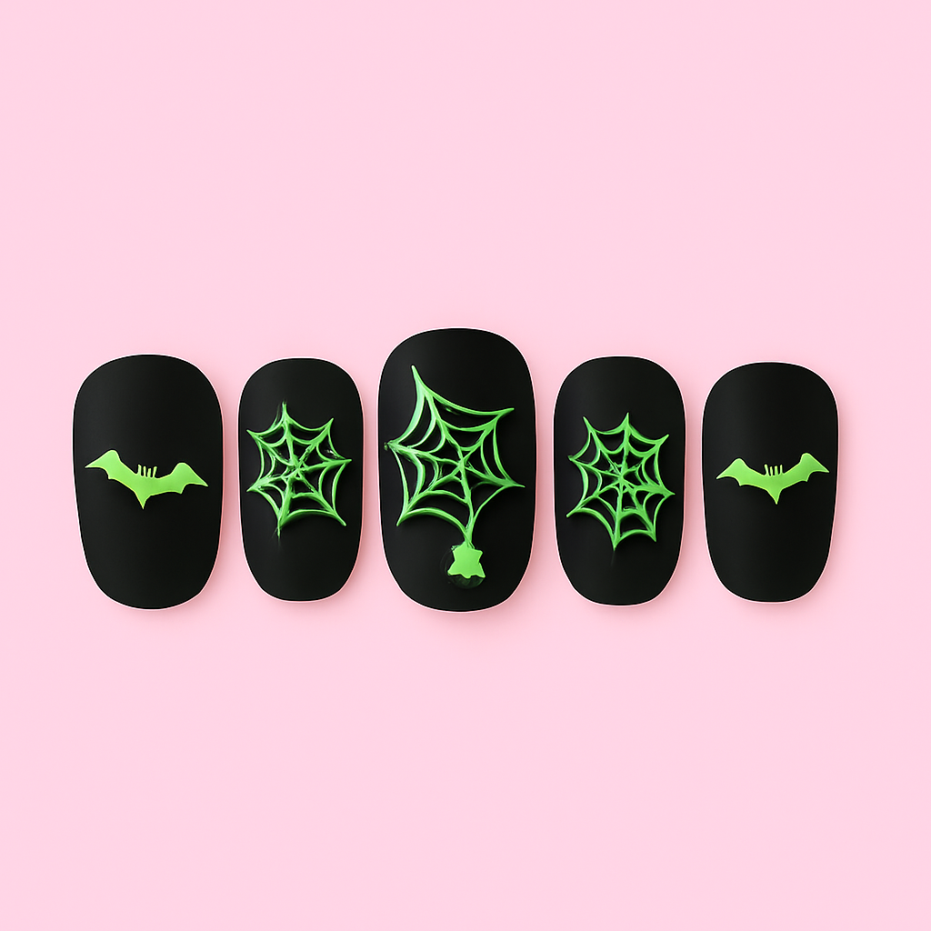 Glow Haunt Halloween Gel Nail Stickers