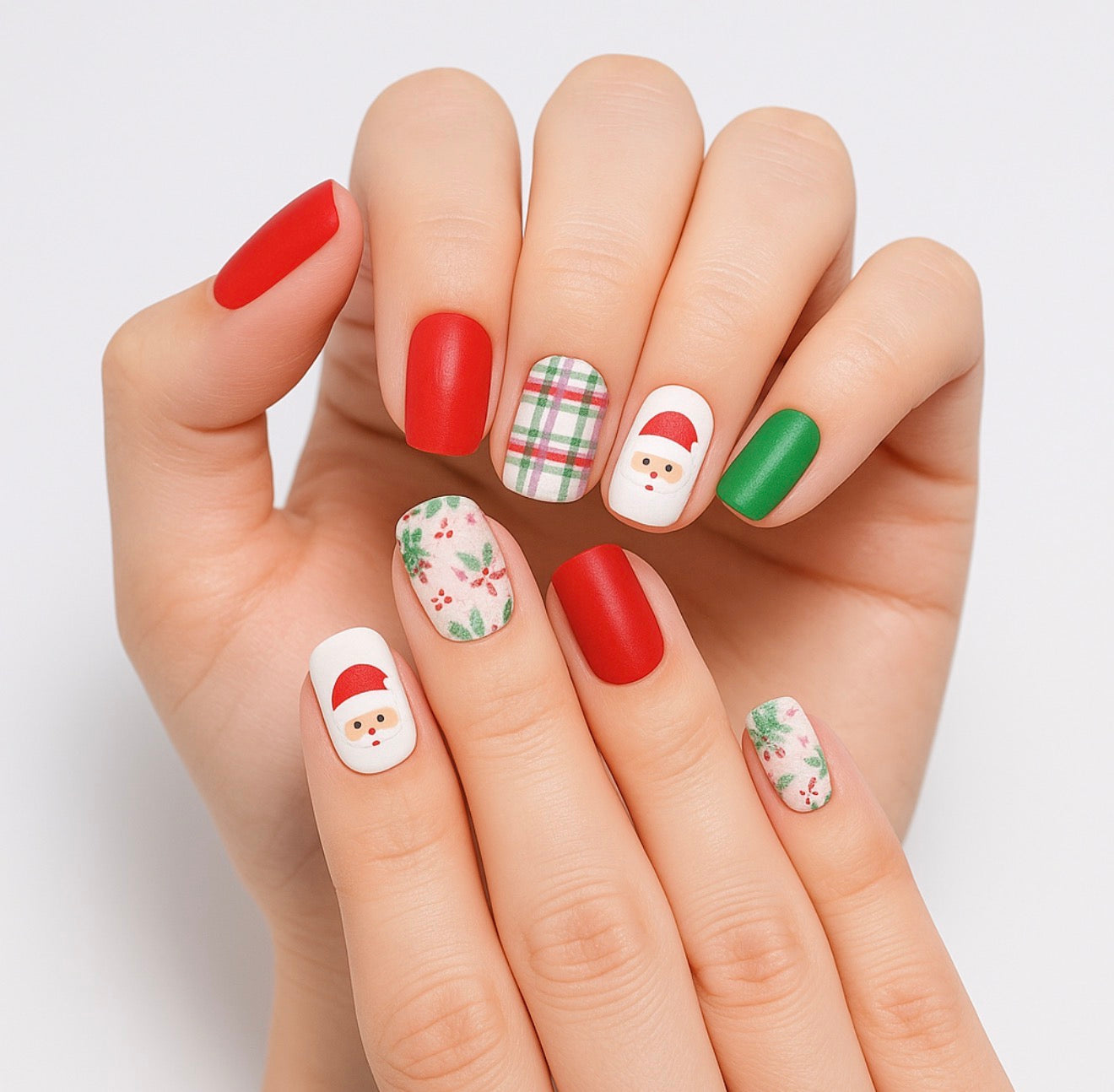 Santa Sparkle Gel Art