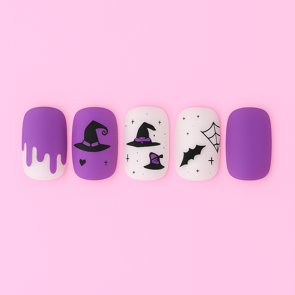 Glow Haunt Halloween Gel Nail Stickers