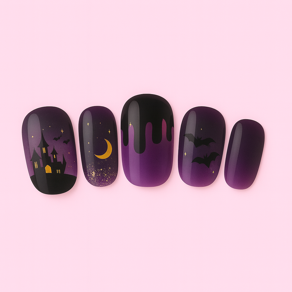 Hexed Charm Halloween Gel Nail Stickers