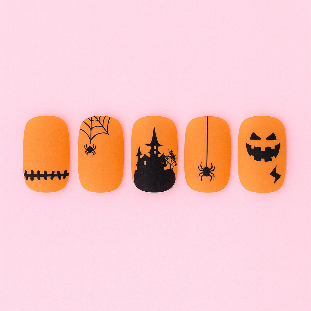 Glow Haunt Halloween Gel Nail Stickers
