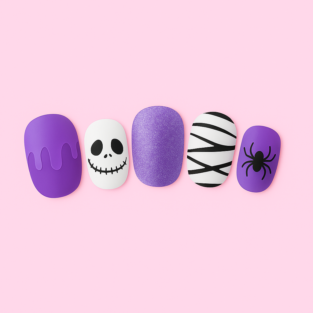 Glow Haunt Halloween Gel Nail Stickers