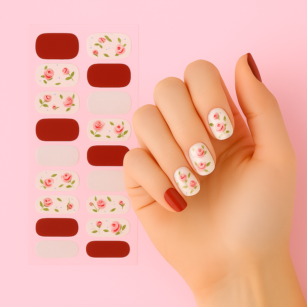 BloomFlash™ Semi-Cured Gel Nail Stickers