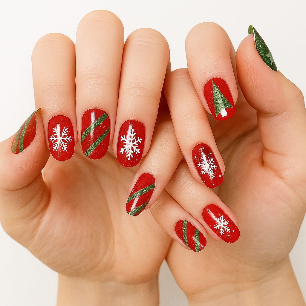 Red & Gold Holiday Charm