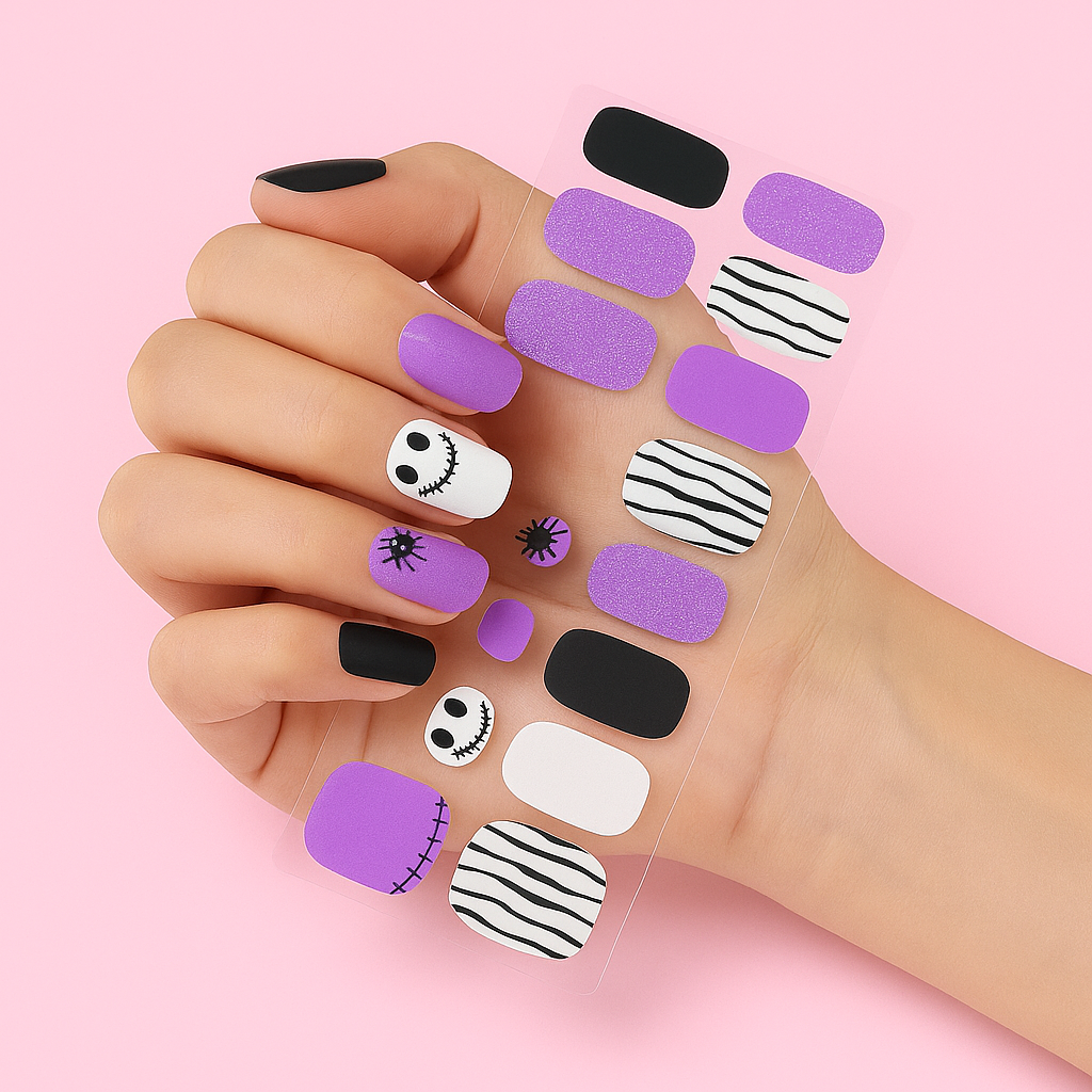 Hexed Charm Halloween Gel Nail Stickers