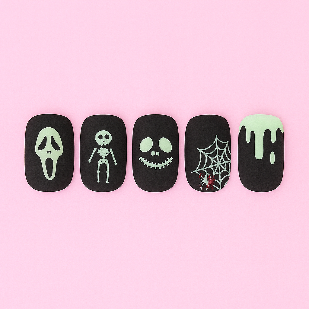 Glow Haunt Halloween Gel Nail Stickers