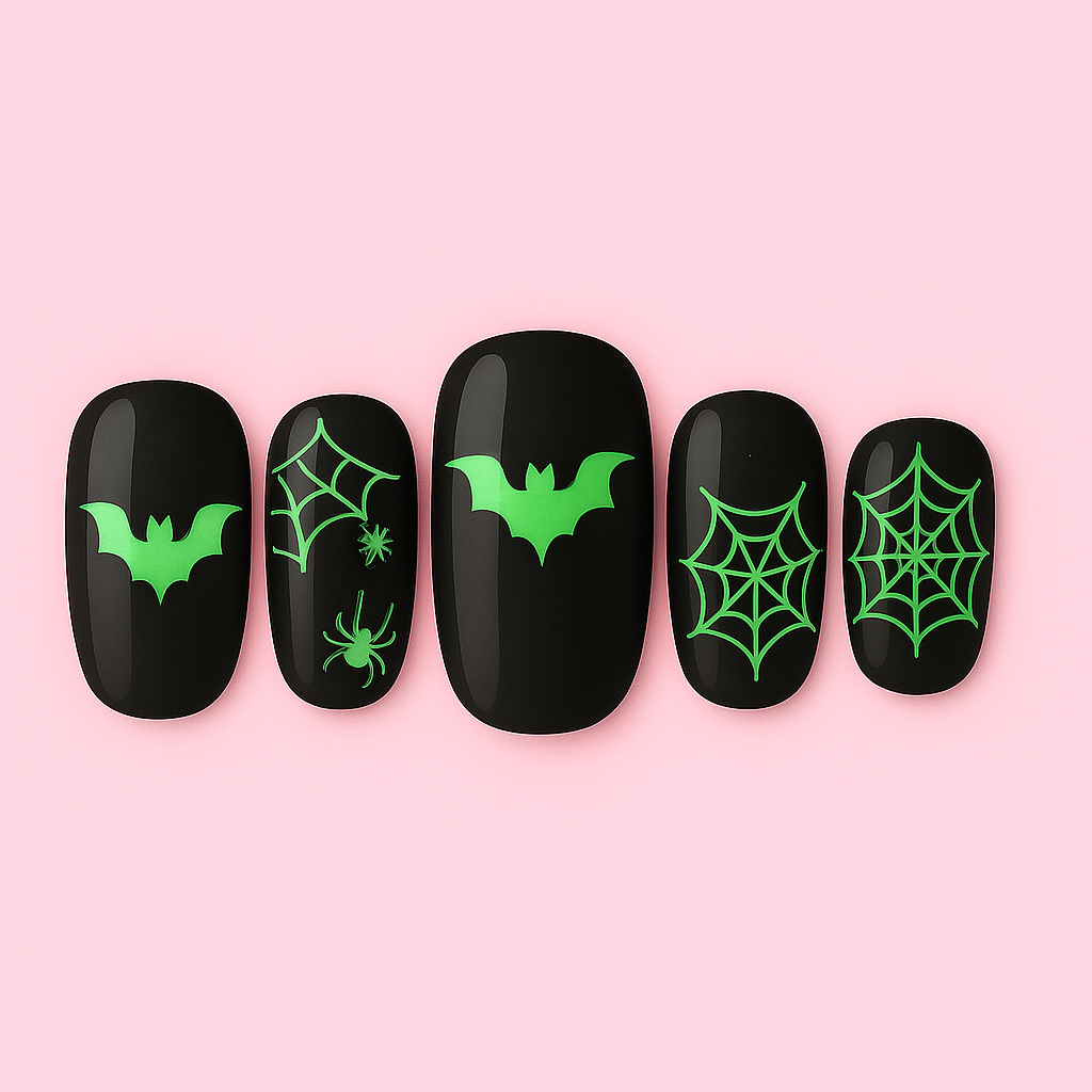 Glow Haunt Halloween Gel Nail Stickers