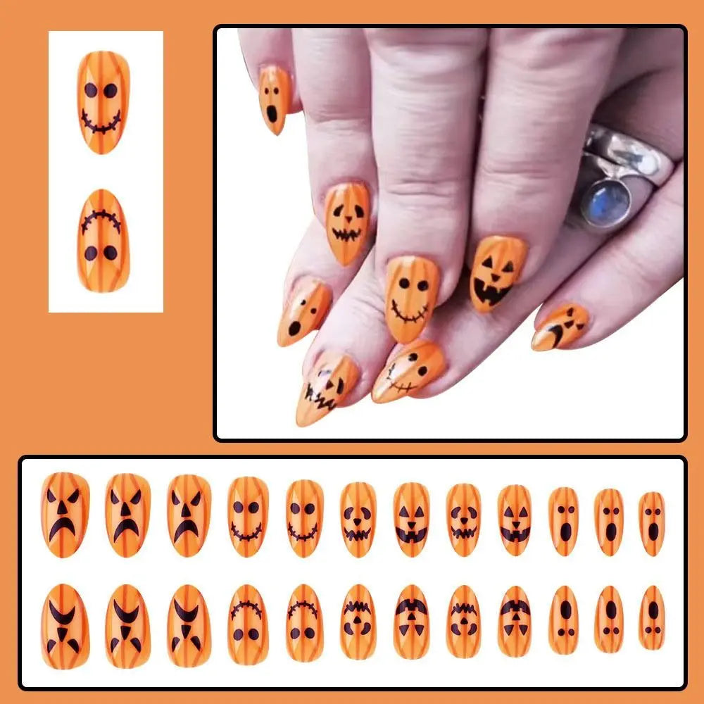 Spooky Vibes Halloween Press-On Nails