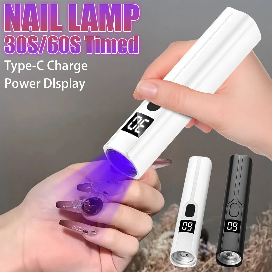 NailGlow™ Mini UV Lamp – Fast-Cure Manicure Dryer