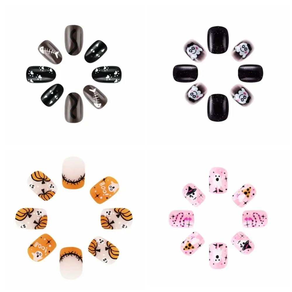 Spooky Vibes Halloween Press-On Nails