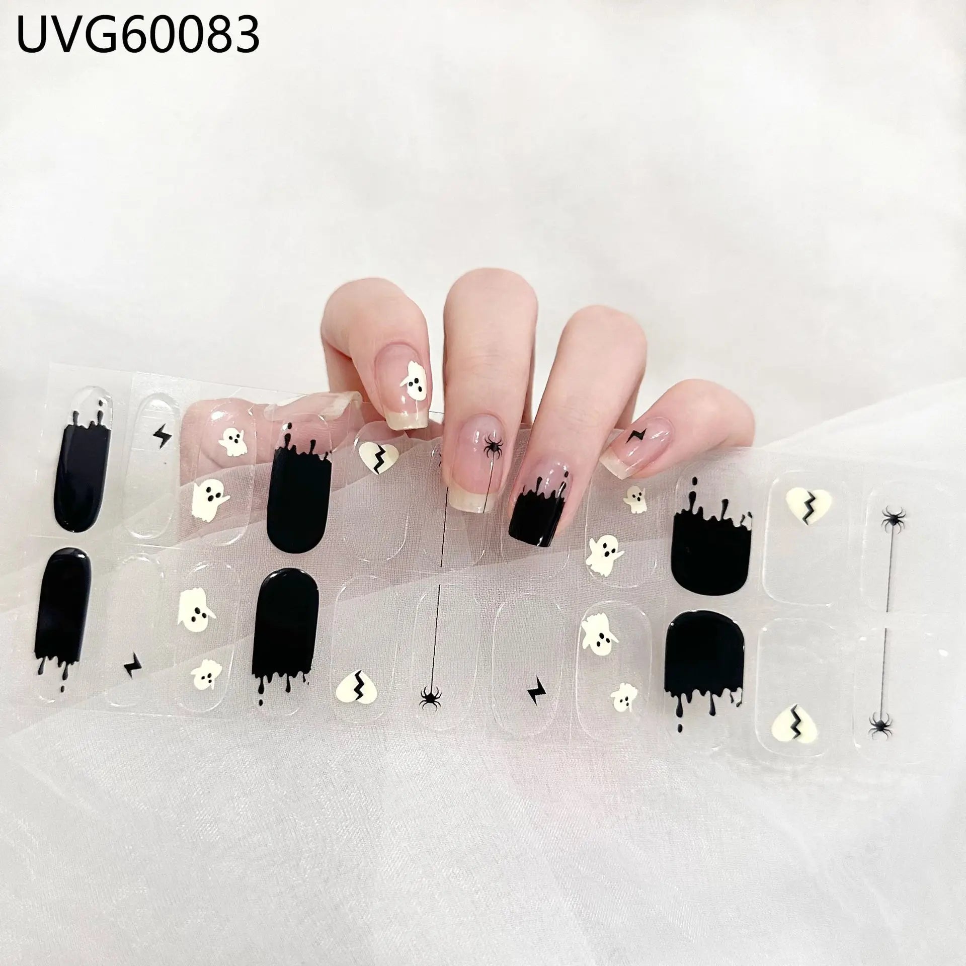 Glow Haunt Halloween Gel Nail Stickers