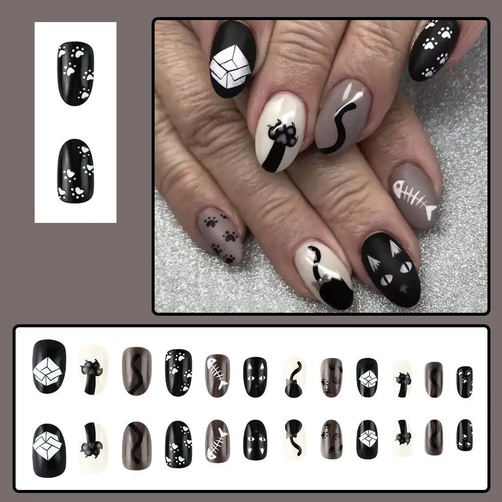 Spooky Vibes Halloween Press-On Nails