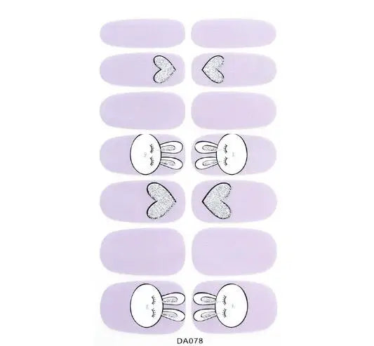 Nail Stickers DIY Decals For Nail Art Wraps Women Beauty Full Cover Nail Manicures Decorations Uñas Postizas Press On Nails