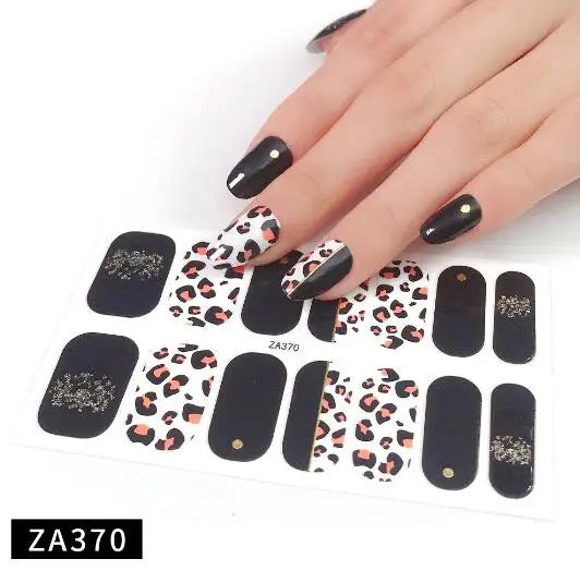 Nail Stickers DIY Decals For Nail Art Wraps Women Beauty Full Cover Nail Manicures Decorations Uñas Postizas Press On Nails