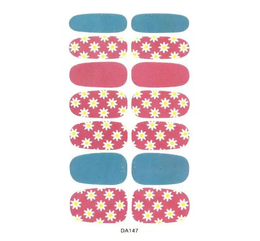 Nail Stickers DIY Decals For Nail Art Wraps Women Beauty Full Cover Nail Manicures Decorations Uñas Postizas Press On Nails