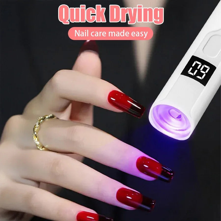 NailGlow™ Mini UV Lamp – Fast-Cure Manicure Dryer
