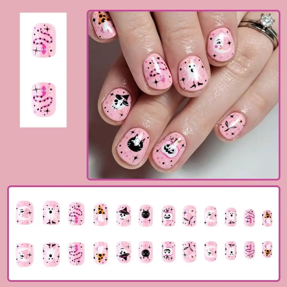 Spooky Vibes Halloween Press-On Nails
