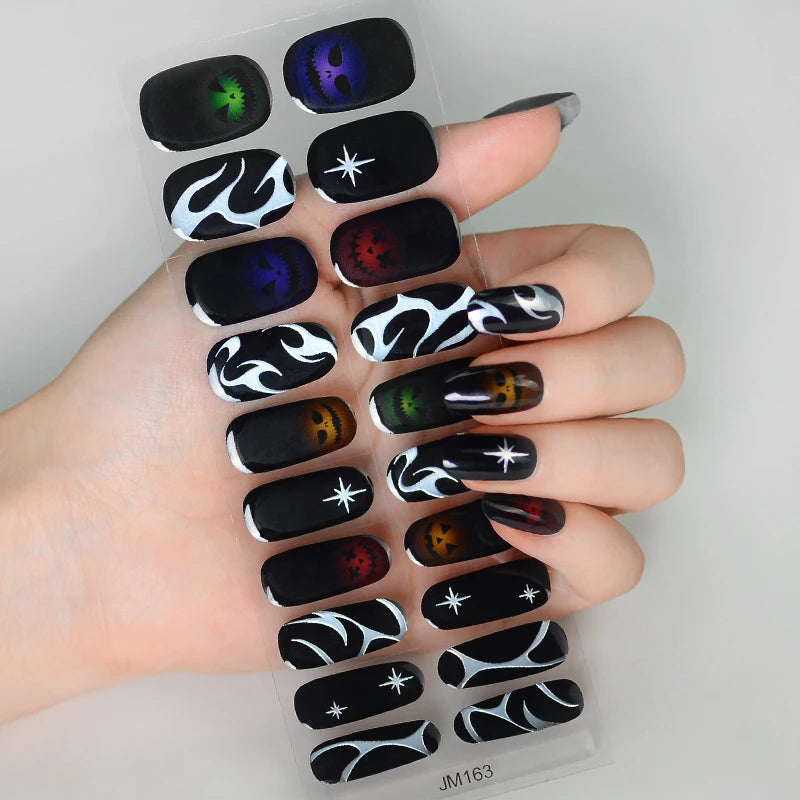 Spooky Charm Halloween Gel Nail Stickers