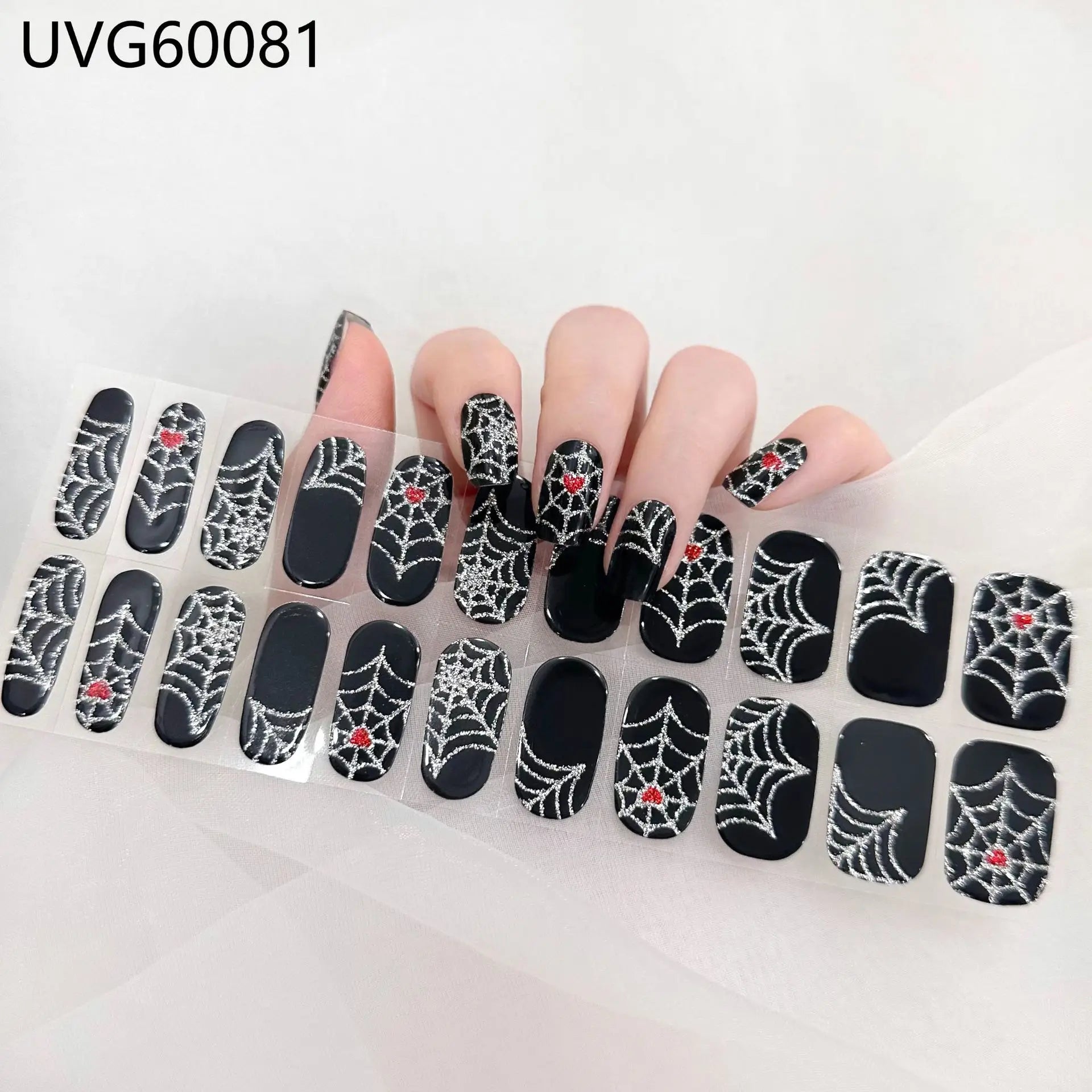 Glow Haunt Halloween Gel Nail Stickers