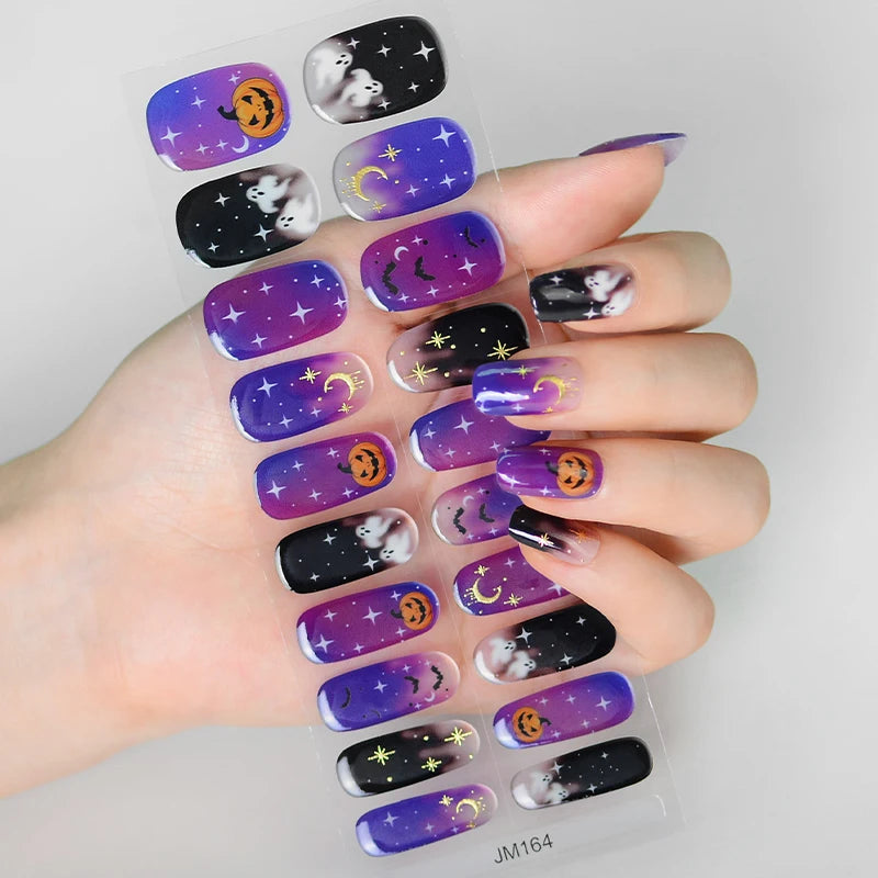 Spooky Charm Halloween Gel Nail Stickers