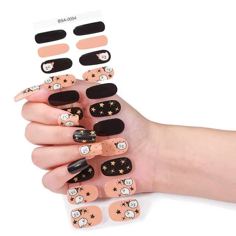 LumiSpook Halloween Gel Nail Stickers