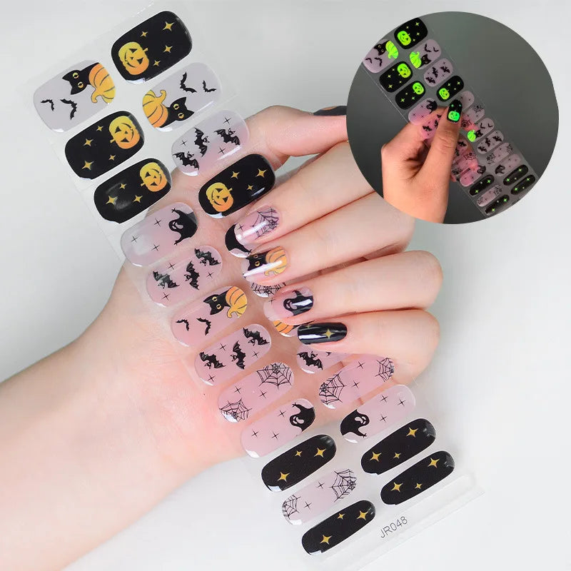 Spooky Charm Halloween Gel Nail Stickers