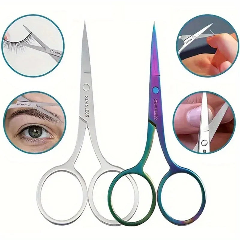 GlamTrim™ Multi-Purpose Beauty Scissors – Nails, Brows & Lashes