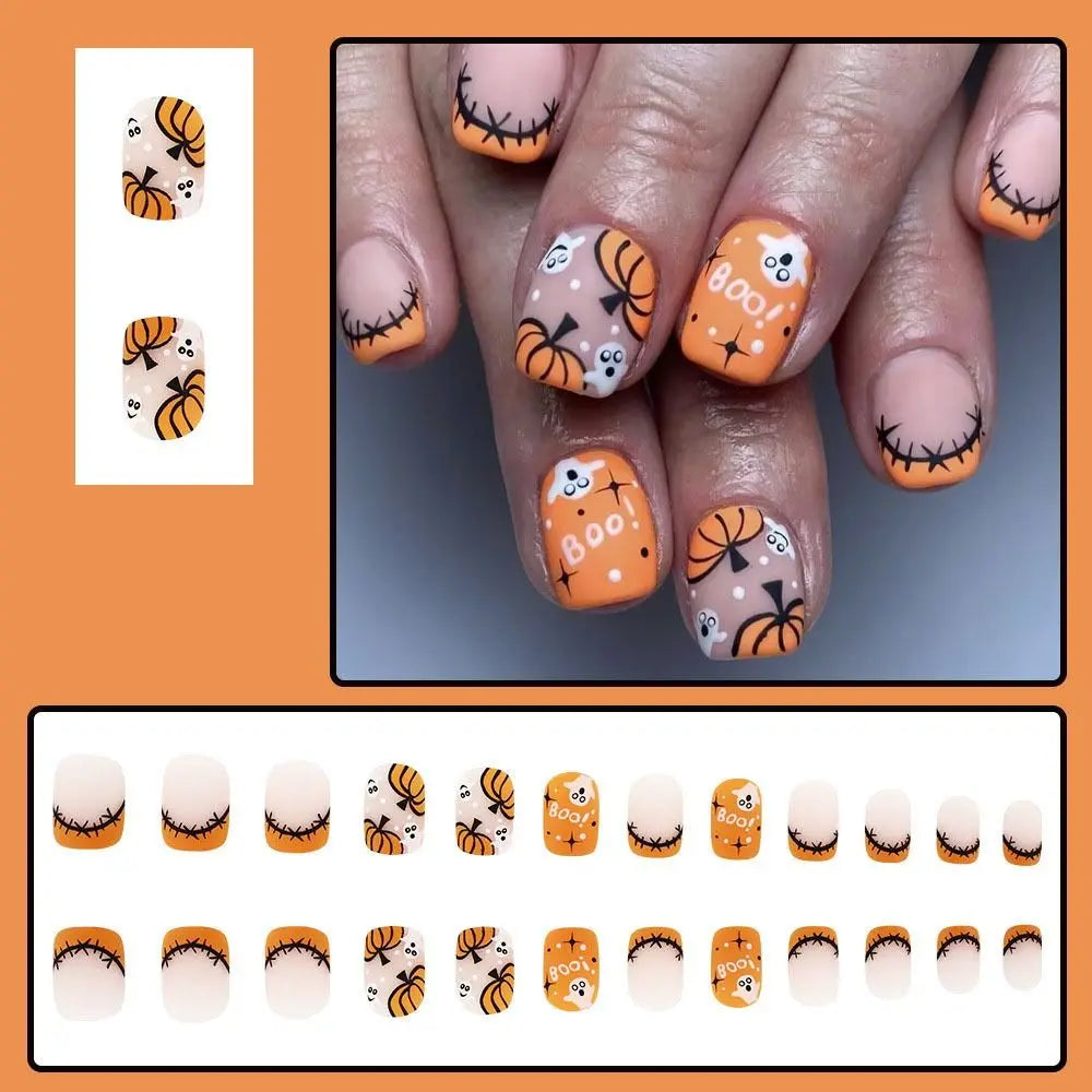 Spooky Vibes Halloween Press-On Nails