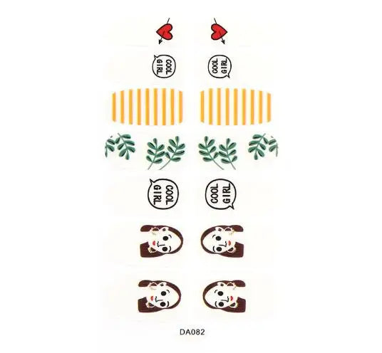Nail Stickers DIY Decals For Nail Art Wraps Women Beauty Full Cover Nail Manicures Decorations Uñas Postizas Press On Nails
