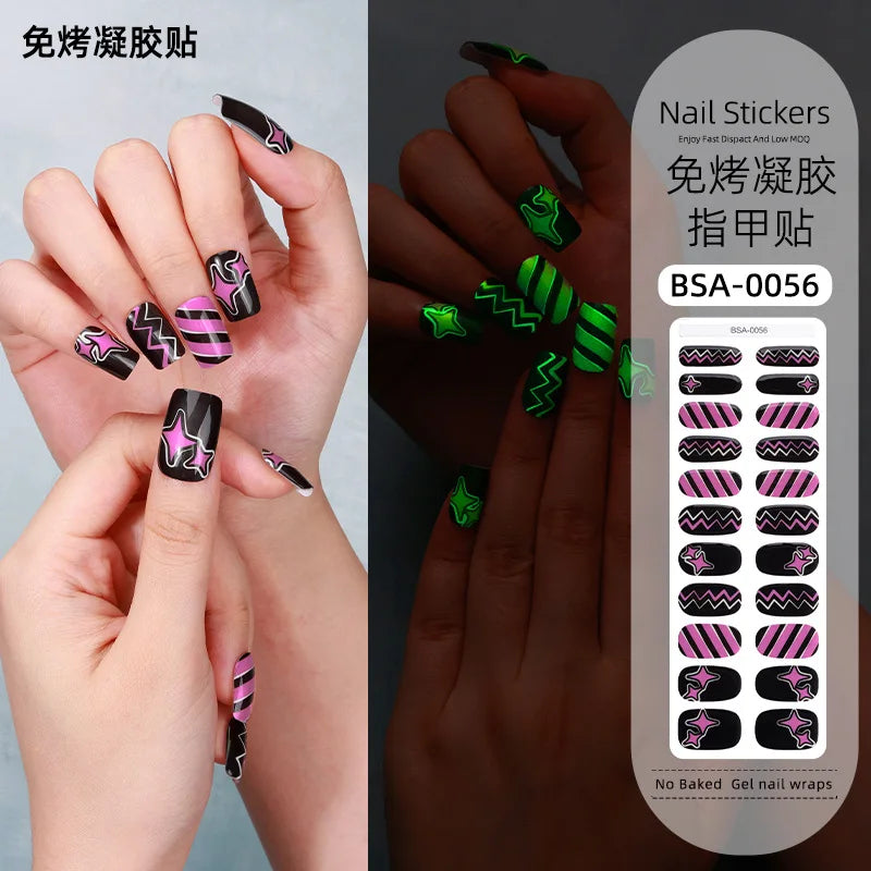 LumiSpook Halloween Gel Nail Stickers