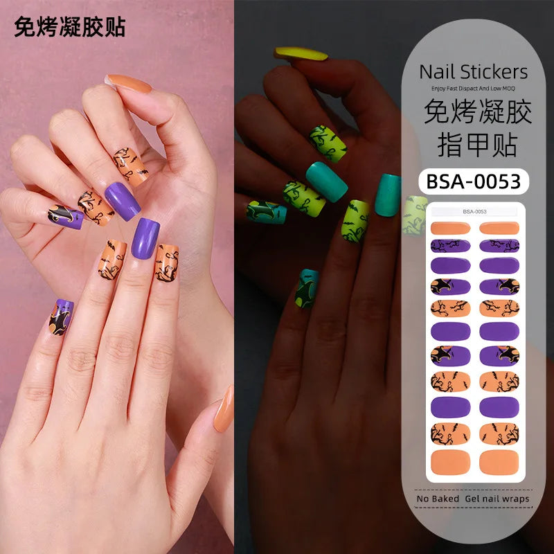 LumiSpook Halloween Gel Nail Stickers