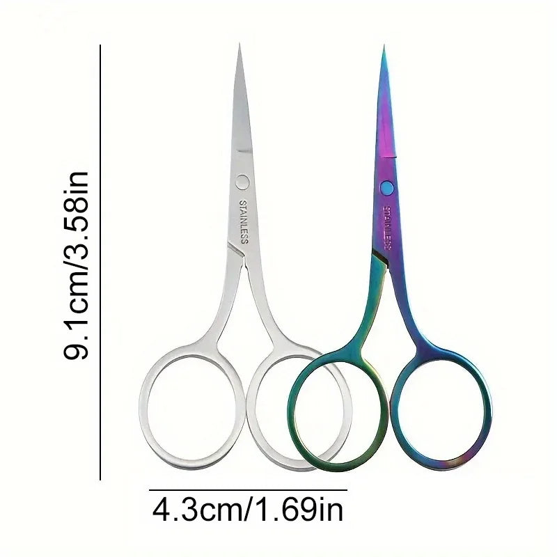 GlamTrim™ Multi-Purpose Beauty Scissors – Nails, Brows & Lashes