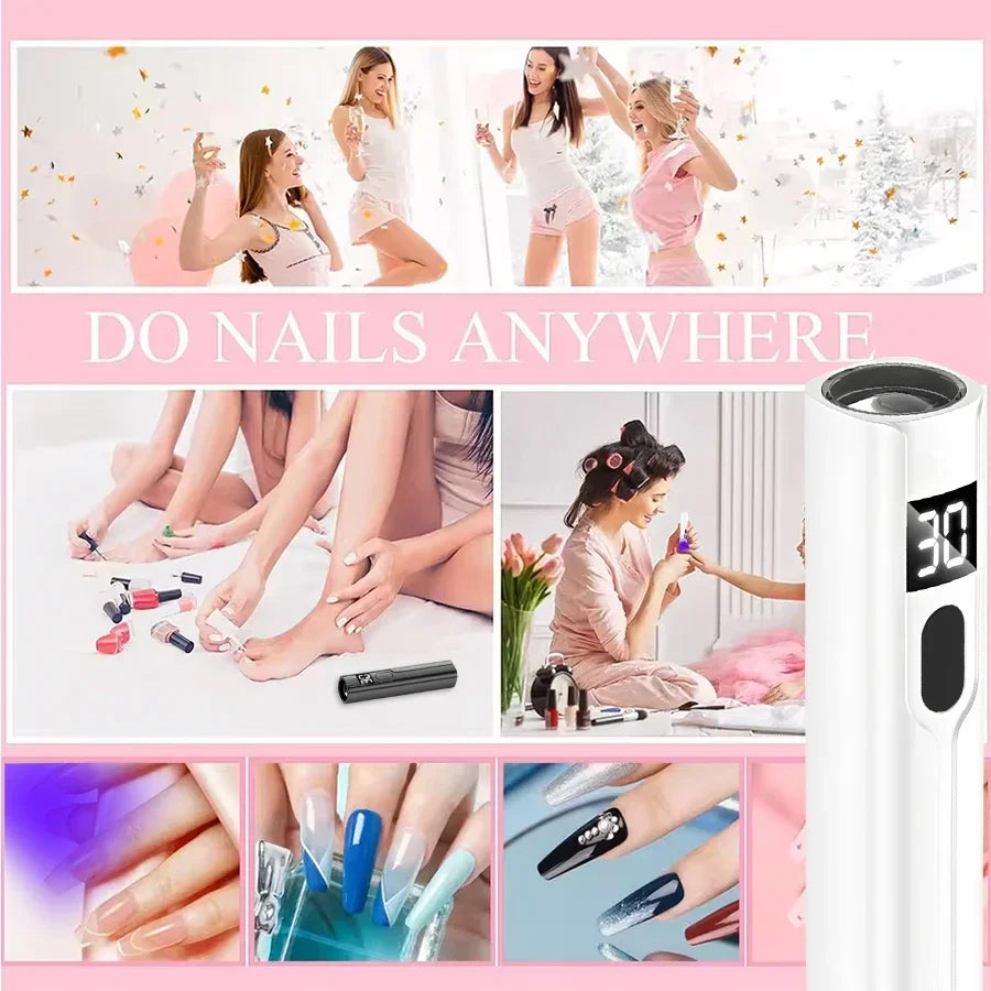 NailGlow™ Mini UV Lamp – Fast-Cure Manicure Dryer