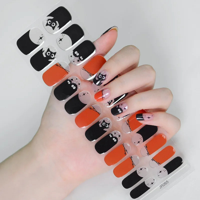 Spooky Charm Halloween Gel Nail Stickers