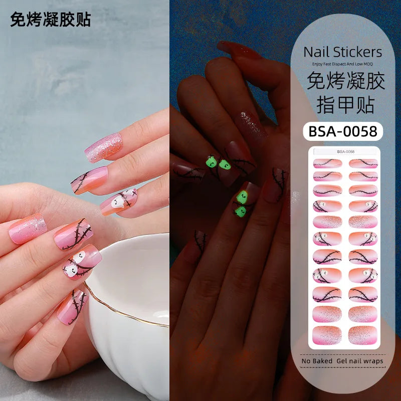 LumiSpook Halloween Gel Nail Stickers