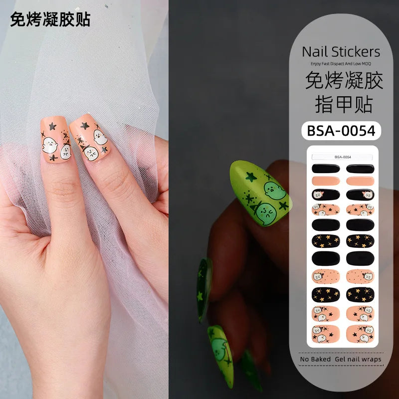 LumiSpook Halloween Gel Nail Stickers