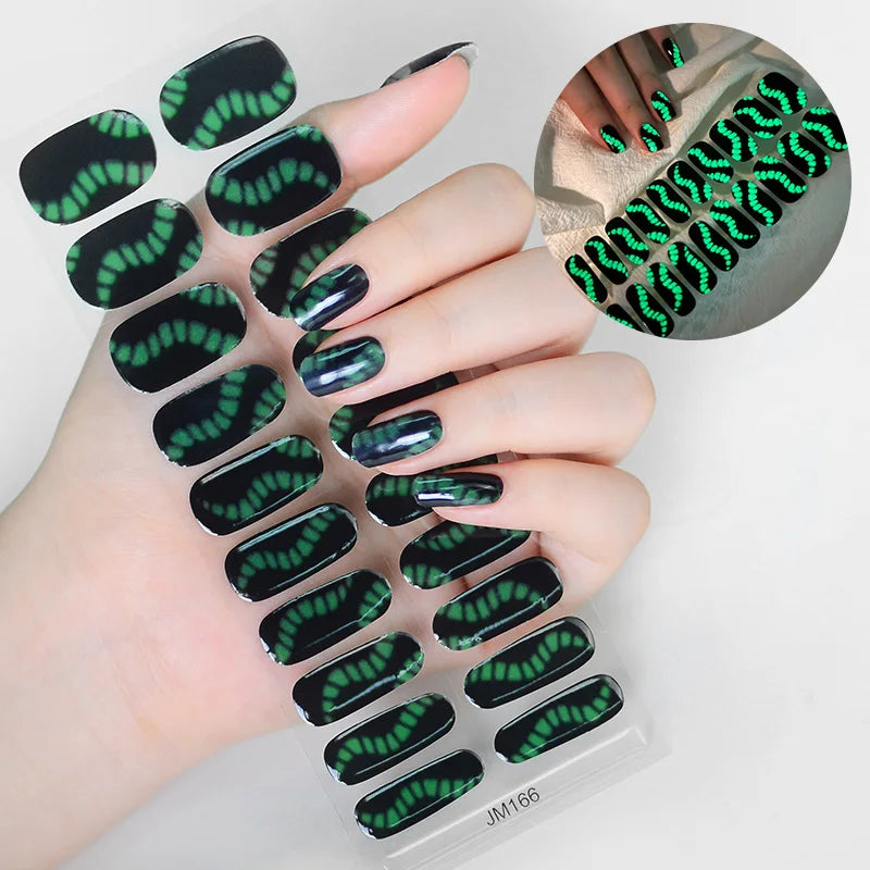 Spooky Charm Halloween Gel Nail Stickers