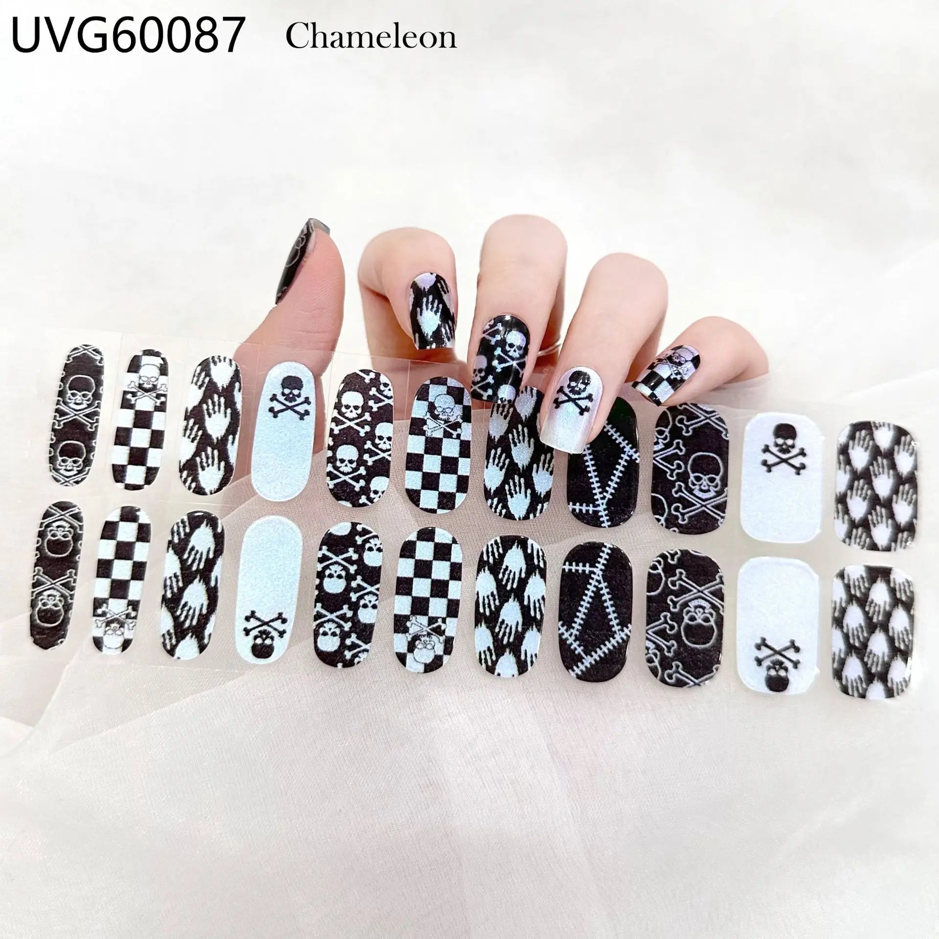 Glow Haunt Halloween Gel Nail Stickers