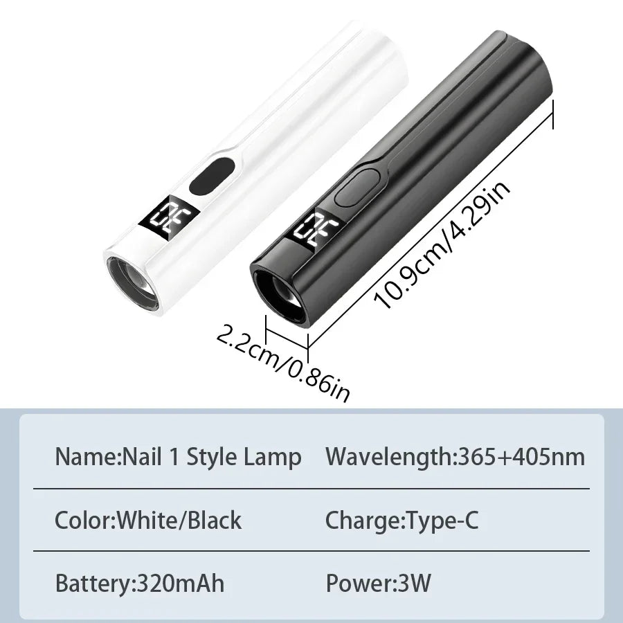 NailGlow™ Mini UV Lamp – Fast-Cure Manicure Dryer