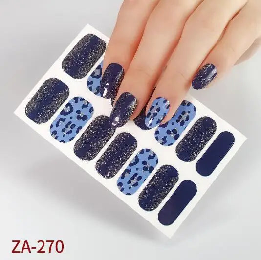 Nail Stickers DIY Decals For Nail Art Wraps Women Beauty Full Cover Nail Manicures Decorations Uñas Postizas Press On Nails
