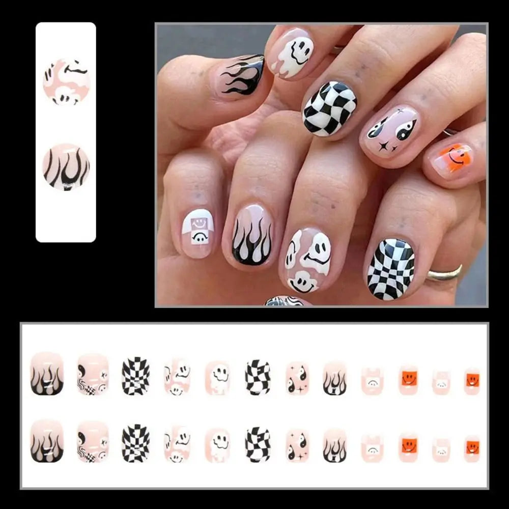 Spooky Vibes Halloween Press-On Nails