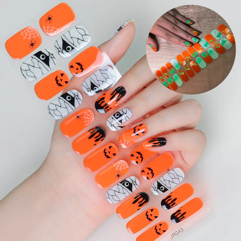 Spooky Charm Halloween Gel Nail Stickers