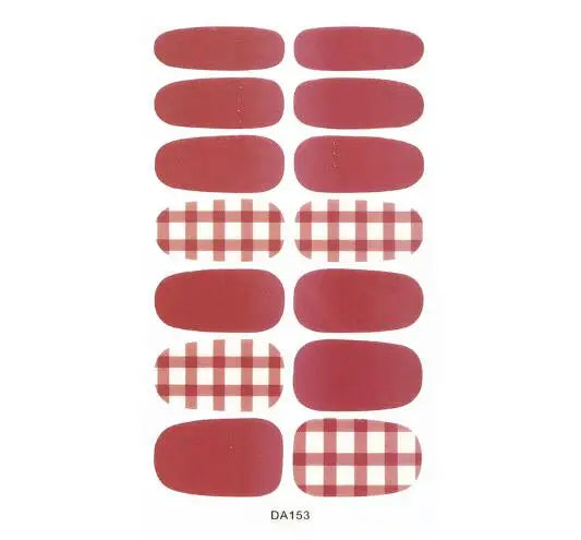 Nail Stickers DIY Decals For Nail Art Wraps Women Beauty Full Cover Nail Manicures Decorations Uñas Postizas Press On Nails