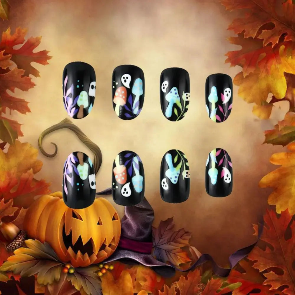 Spooky Vibes Halloween Press-On Nails