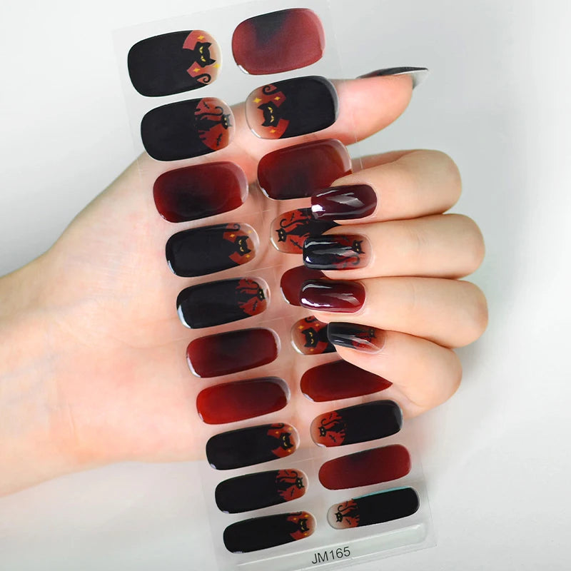 Spooky Charm Halloween Gel Nail Stickers