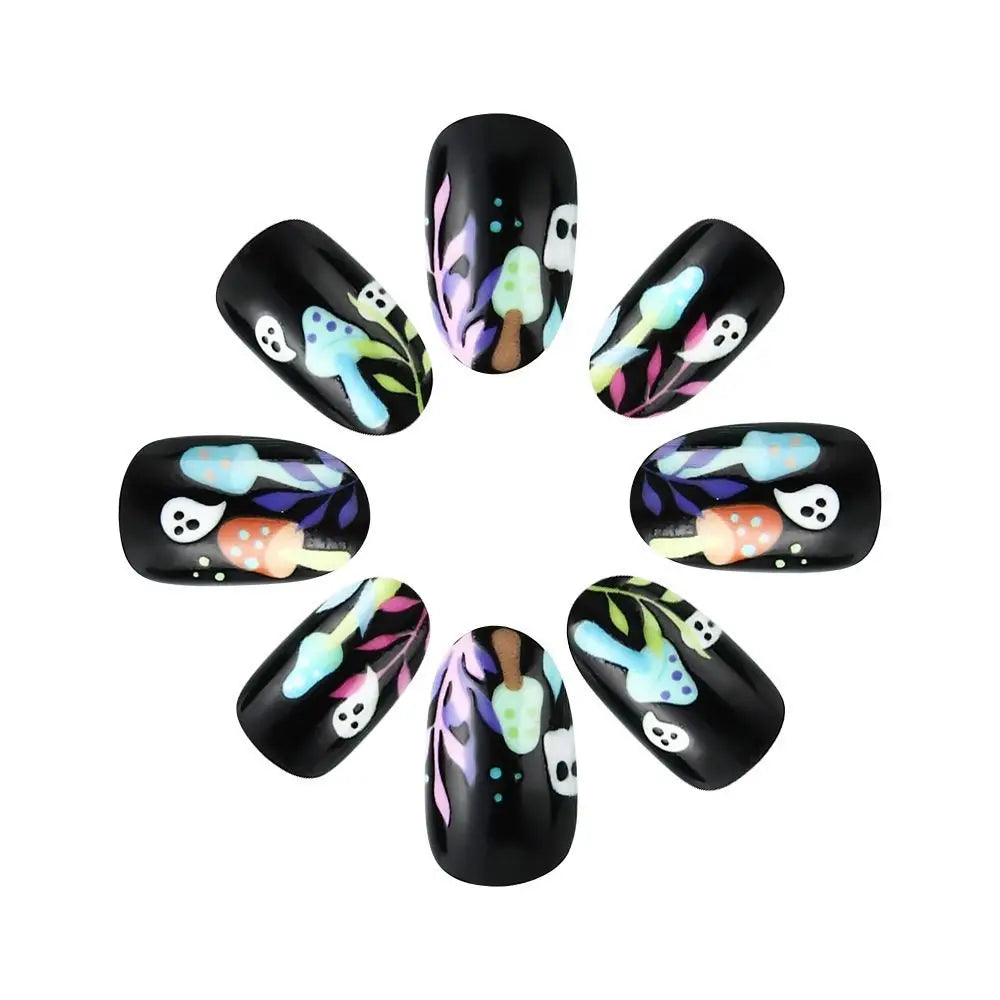 Spooky Vibes Halloween Press-On Nails