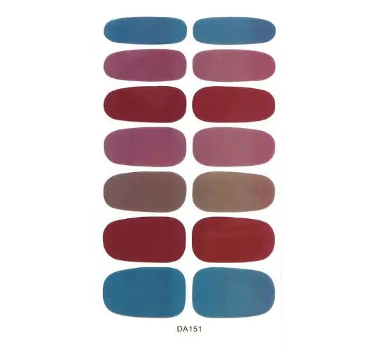 Nail Stickers DIY Decals For Nail Art Wraps Women Beauty Full Cover Nail Manicures Decorations Uñas Postizas Press On Nails