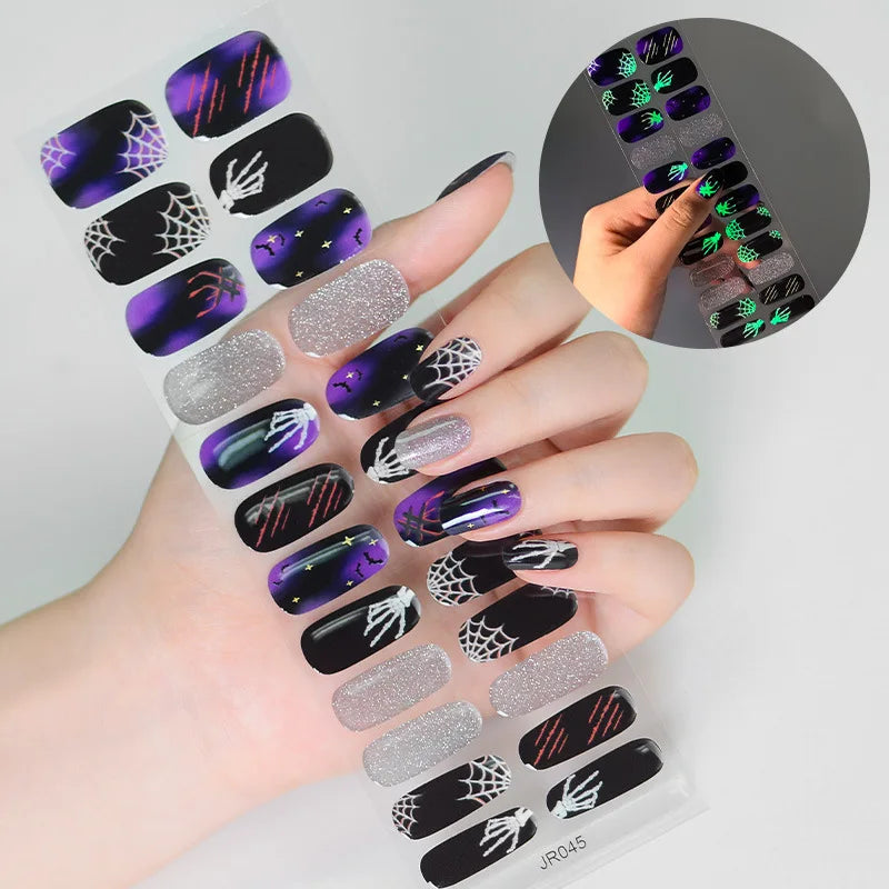 Spooky Charm Halloween Gel Nail Stickers