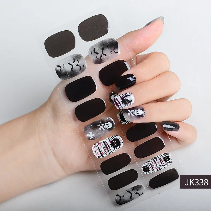 Hexed Charm Halloween Gel Nail Stickers