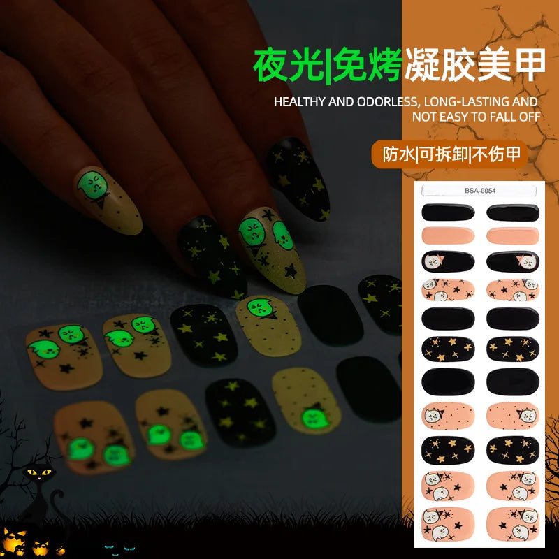 LumiSpook Halloween Gel Nail Stickers